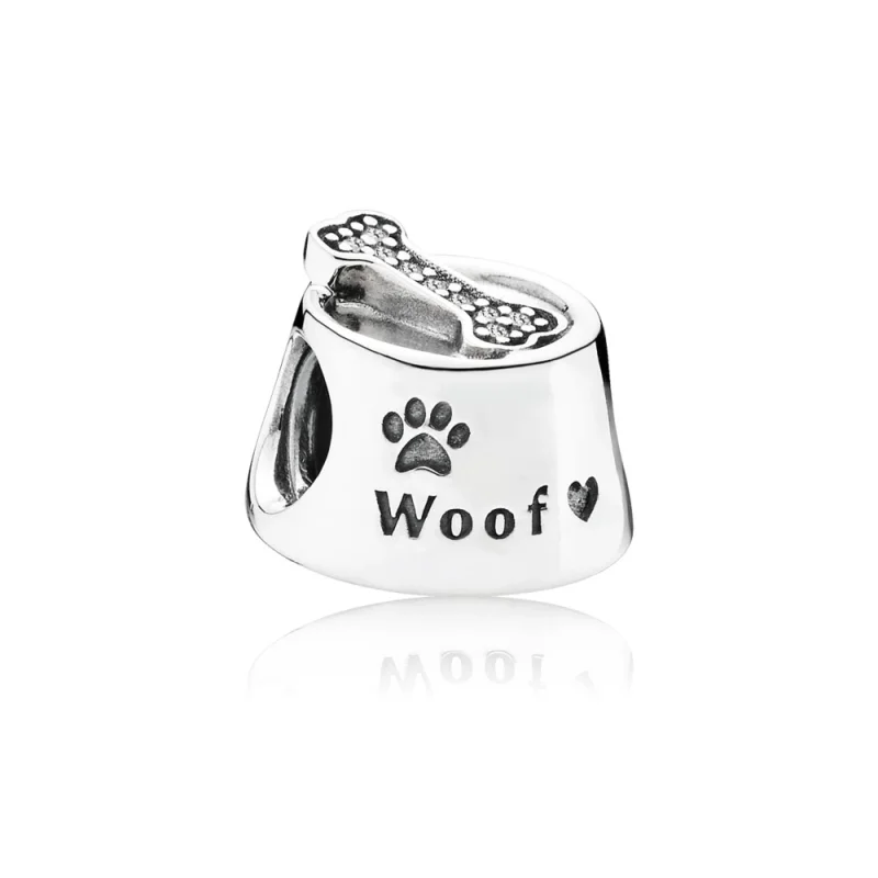 (image for) PANDORA Dog Bowl Charm - 791708CZ - Product Image