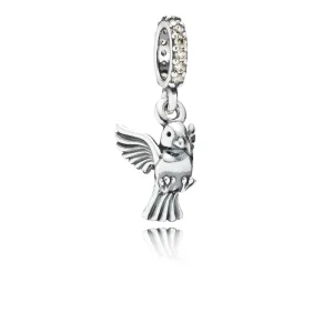 (image for) PANDORA Dove of Peace Pendant Charm - 791394CCZ