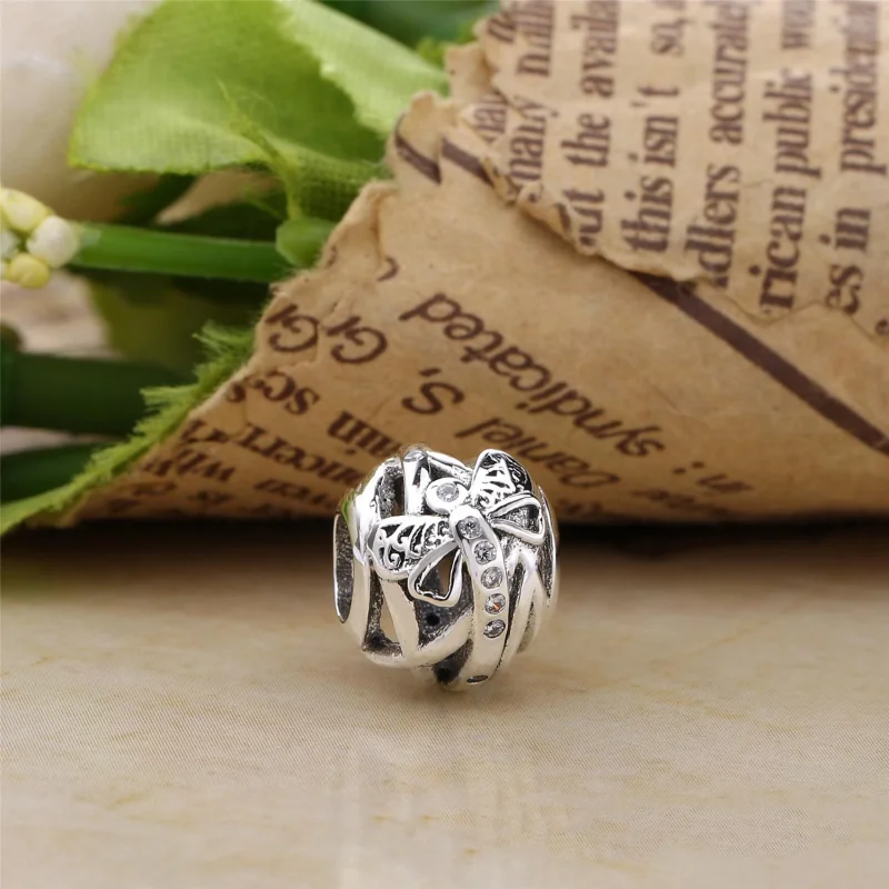 (image for) PANDORA Dreamy Dragonfly Charm, Clear CZ - 797025CZ - View 3