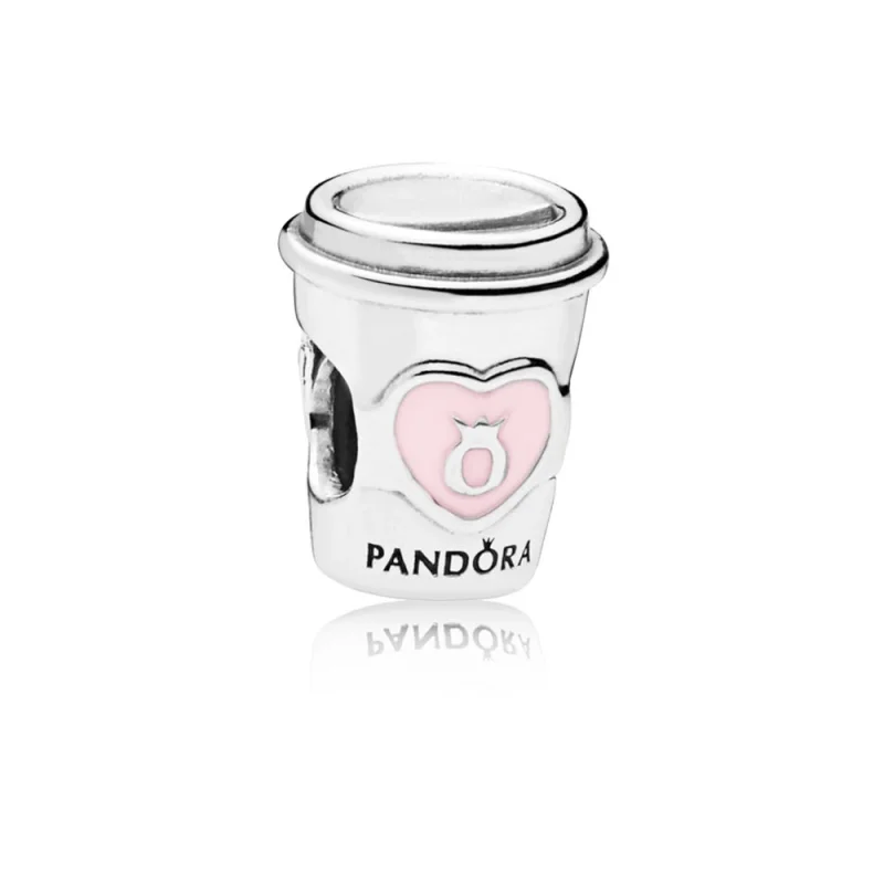 (image for) PANDORA Drink To Go Charm, Pink Enamel - 797185EN160 - Product Image