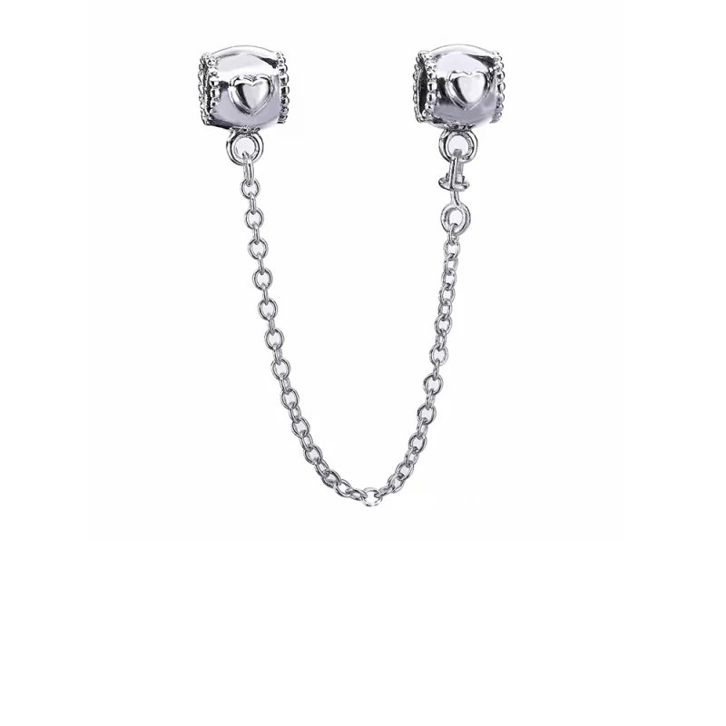(image for) PANDORA Embossed Hearts Safety Chain 796457CZ - 796457CZ - Product Image