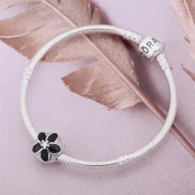 PANDORA Enamel Flower Clip - 791408CZ PANDORA Enamel Flower Clip - 791408CZ