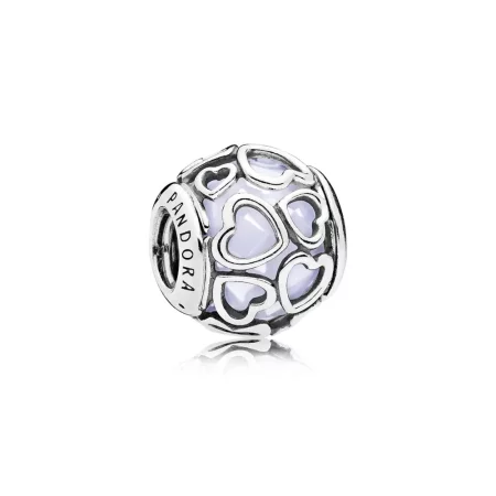 PANDORA Encased in Love, Opalescent White Crystal Charm - 792036NOW