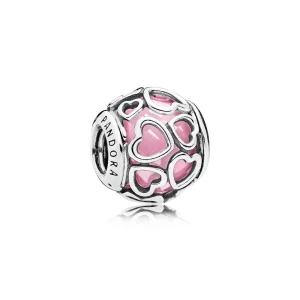 (image for) PANDORA Encased in Love, Pink CZ Charm - 792036PCZ