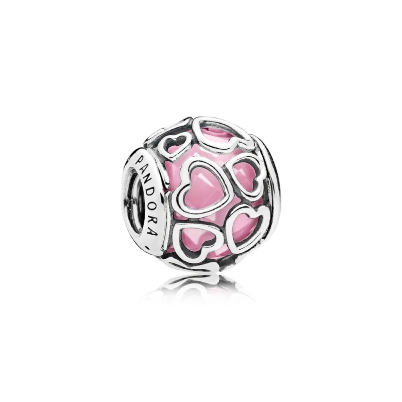 (image for) PANDORA Encased in Love, Pink CZ Charm - 792036PCZ - Product Image