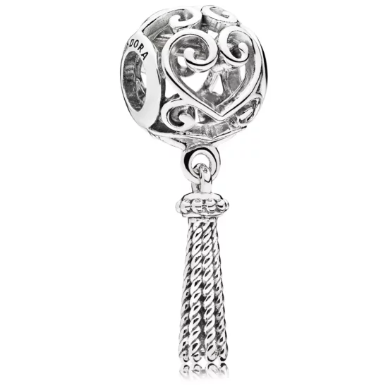 PANDORA Enchanted Heart Tassel Dangle Charm - 797037