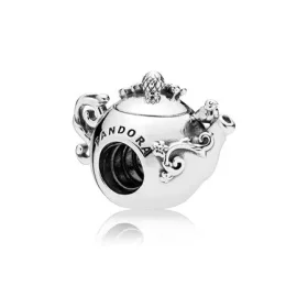 PANDORA Enchanted Tea Pot Charm, Clear CZ - 797065CZ PANDORA Enchanted Tea Pot Charm, Clear CZ - 797065CZ