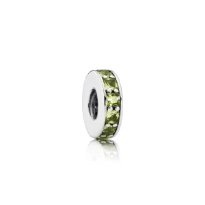 (image for) PANDORA Eternity, Olive Green Crystal Spacer - 791724NLG