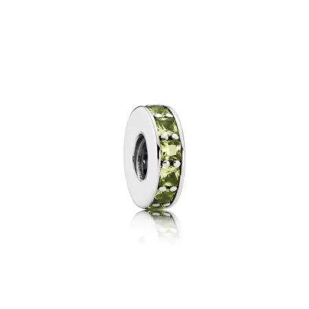 PANDORA Eternity, Olive Green Crystal Spacer - 791724NLG