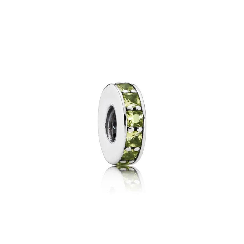(image for) PANDORA Eternity, Olive Green Crystal Spacer - 791724NLG - Product Image