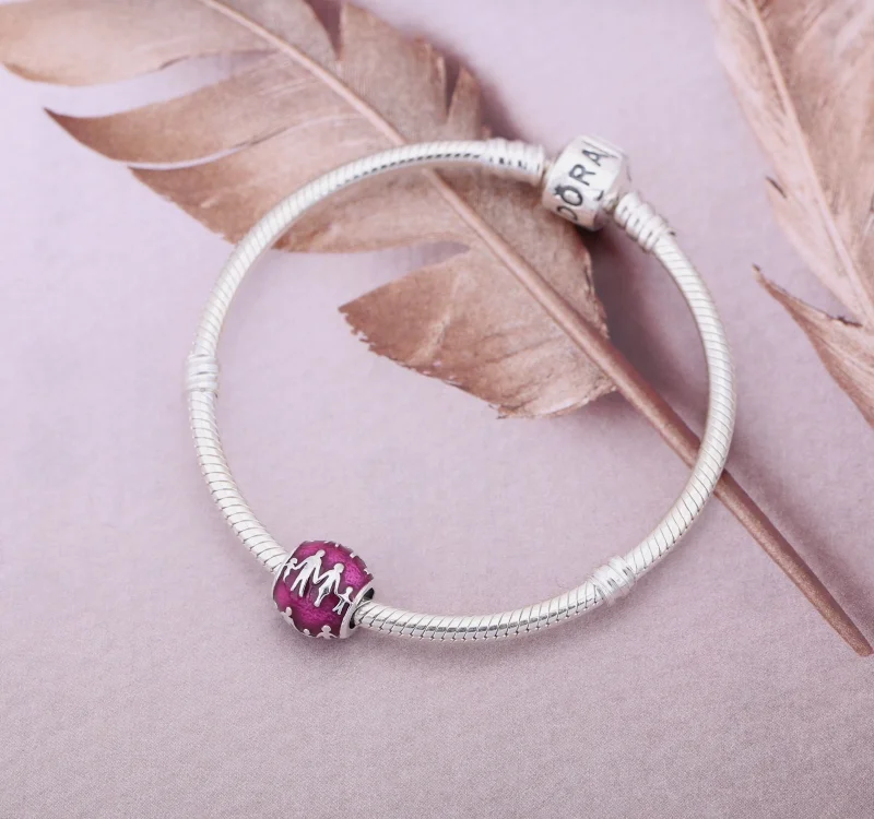 (image for) PANDORA Family Bonds Charm - 791399EN62 - View 2