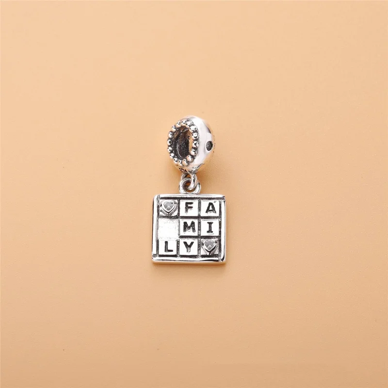 (image for) PANDORA Family Game Night Dangle Charm, Clear CZ - 797626CZ - View 2