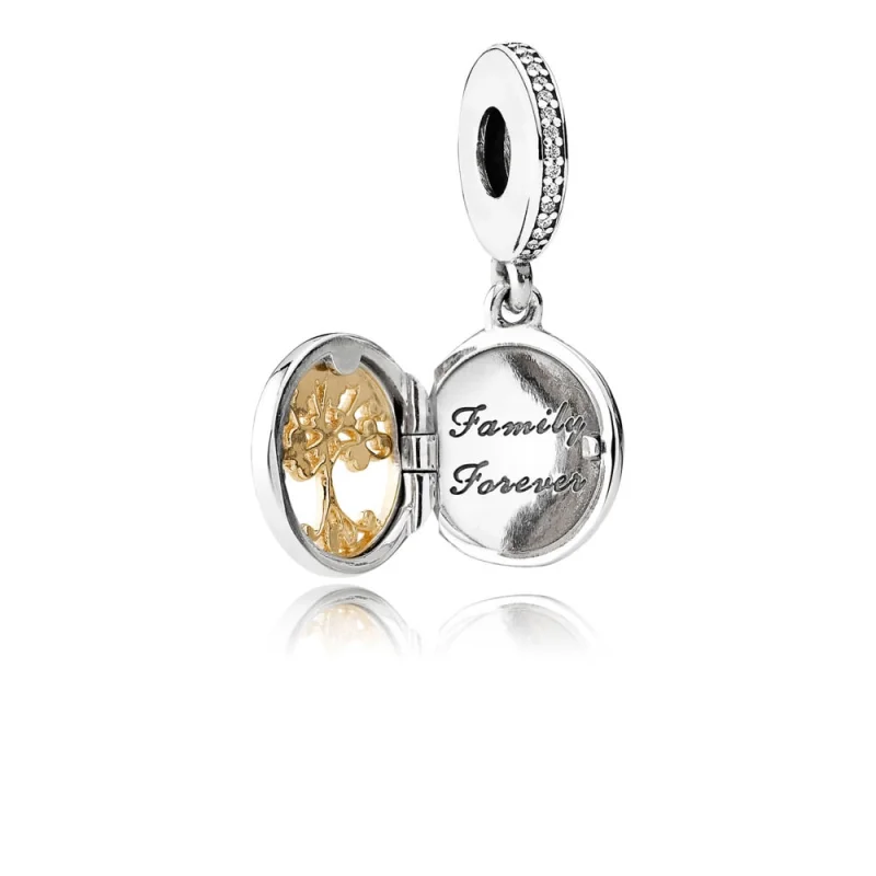(image for) PANDORA Family Roots Pendant Charm - 791988CZ - View 2