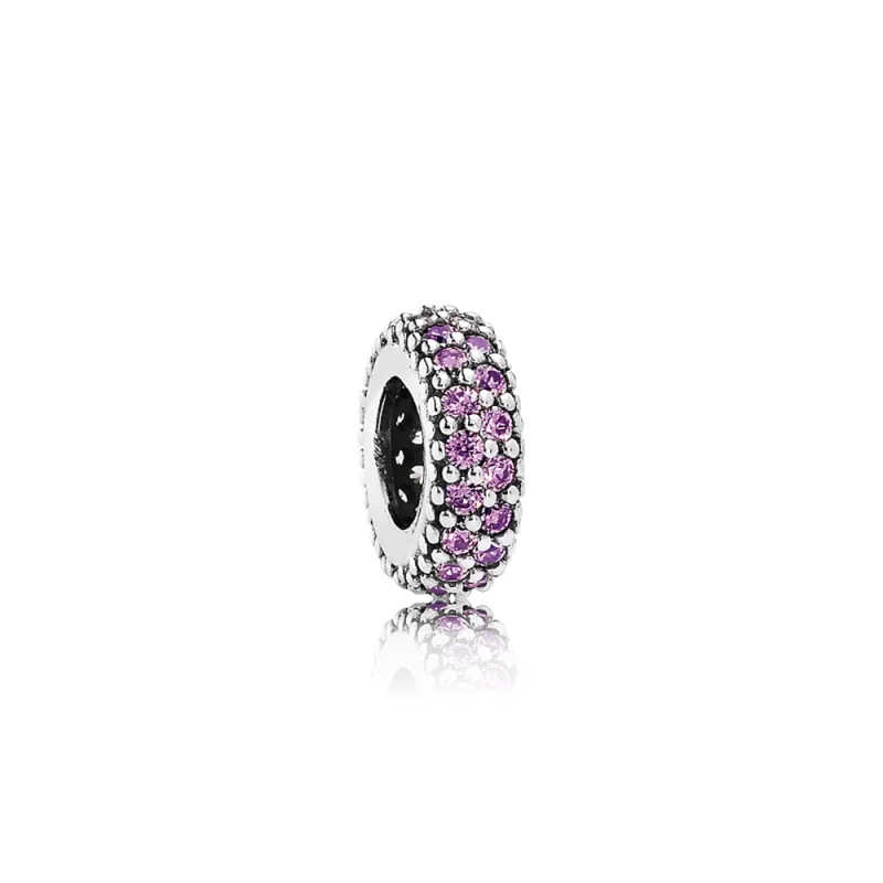 (image for) PANDORA Fancy Purple Pavé Inspiration Spacer Charm - 791359CFP - Product Image