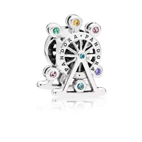 PANDORA Ferris Wheel Charm, Multi-Colored Crystal - 797199NLCMX PANDORA Ferris Wheel Charm, Multi-Colored Crystal - 797199NLCMX