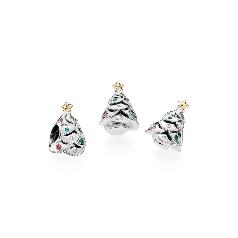 (image for) PANDORA Festive Tree Charm - 791999CZRMX - View 4
