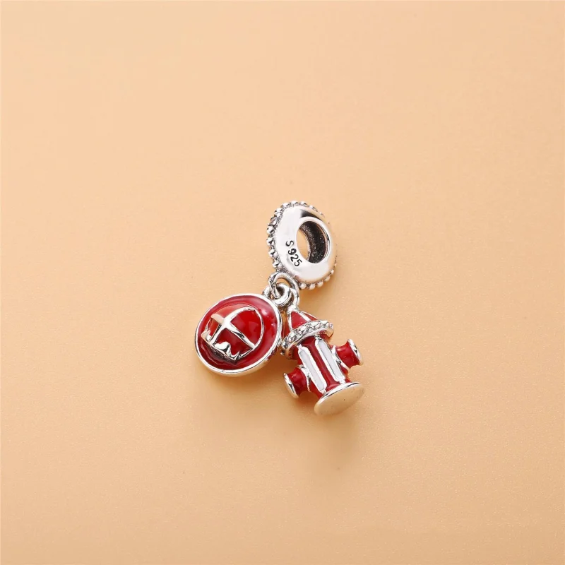 (image for) PANDORA Firefighter Essentials Dangle Charm, Clear CZ & Mixed Enamel - 797632ENM - View 2