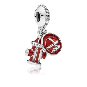 (image for) PANDORA Firefighter Essentials Dangle Charm, Clear CZ & Mixed Enamel - 797632ENMX