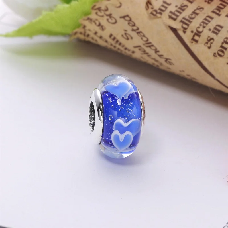 (image for) PANDORA Flower Glass Murano Charm - PL00053-1 - View 2