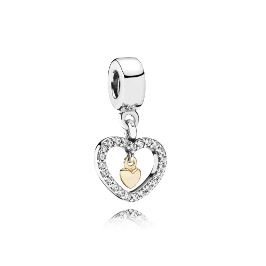 PANDORA Forever In My Heart Pendant Charm - 791421CZ