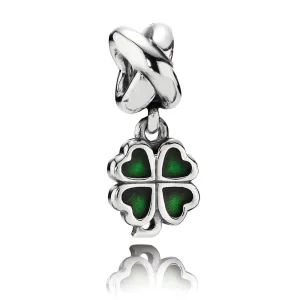 (image for) PANDORA Four Leaf Clover Pendant Charm - 790572EN25