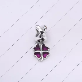 PANDORA Four-leaf clover Dangle, fuchsia enamel - 790572EN07 PANDORA Four-leaf clover Dangle, fuchsia enamel - 790572EN07