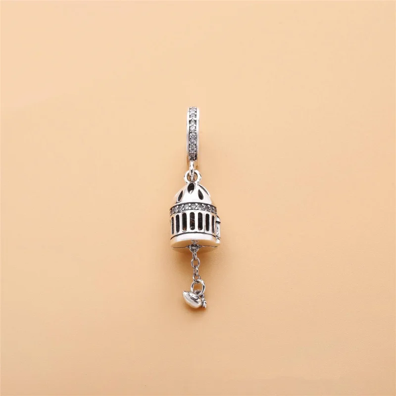 (image for) PANDORA Free as a Bird Dangle Charm, Clear CZ - 797575CZ - View 2