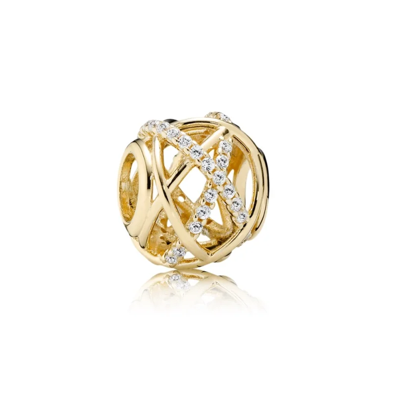 (image for) PANDORA Galaxy Charm, Clear CZ 14K Gold - 750827CZ - Product Image