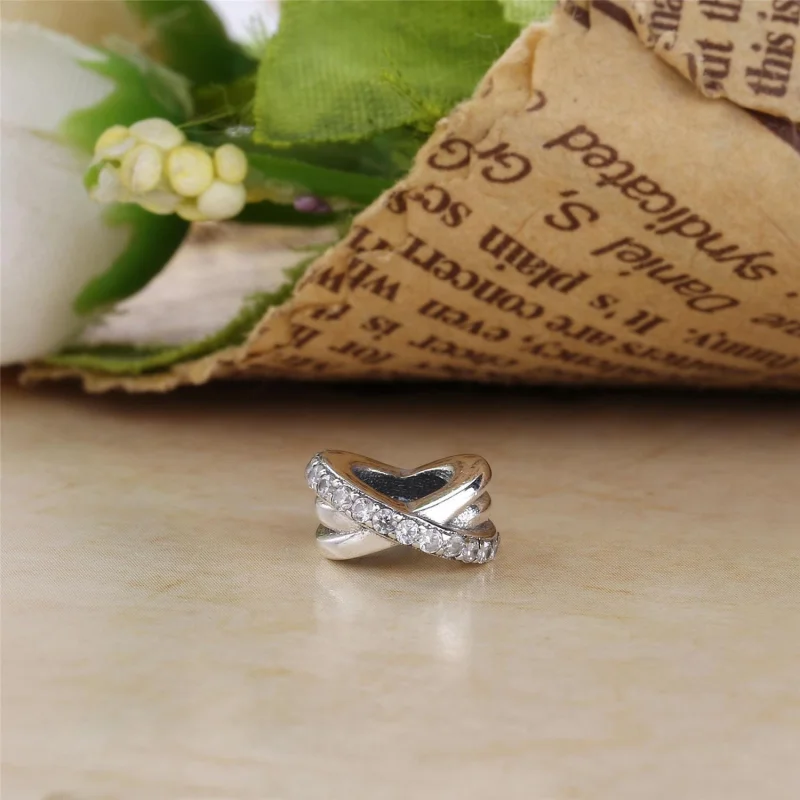 (image for) PANDORA Galaxy Spacer Clip, Clear CZ - 791994CZ - View 3