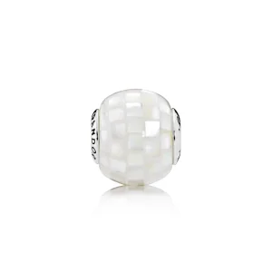 (image for) PANDORA GENEROSITY Charm, White Mother-of-Pearl Mosaic - 796079MMW