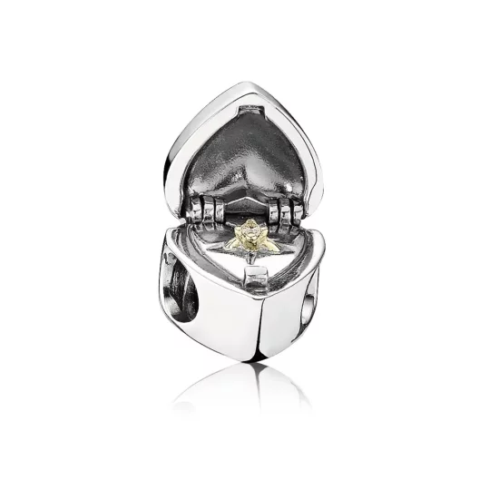 PANDORA Gift From The Heart Charm, Clear CZ - 791247CZ