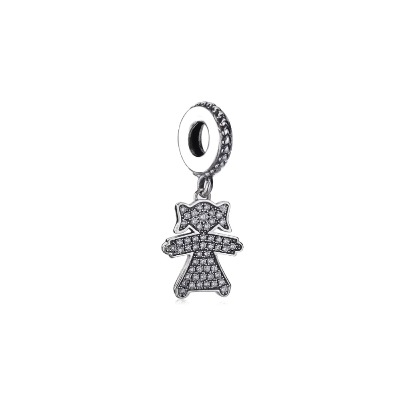 (image for) PANDORA Girl Dangle - 7ZL6TTbxA - Product Image