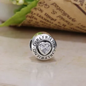 PANDORA Girlfriend, Clear CZ Charm - 792145CZ PANDORA Girlfriend, Clear CZ Charm - 792145CZ