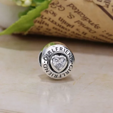 PANDORA Girlfriend, Clear CZ Charm - 792145CZ