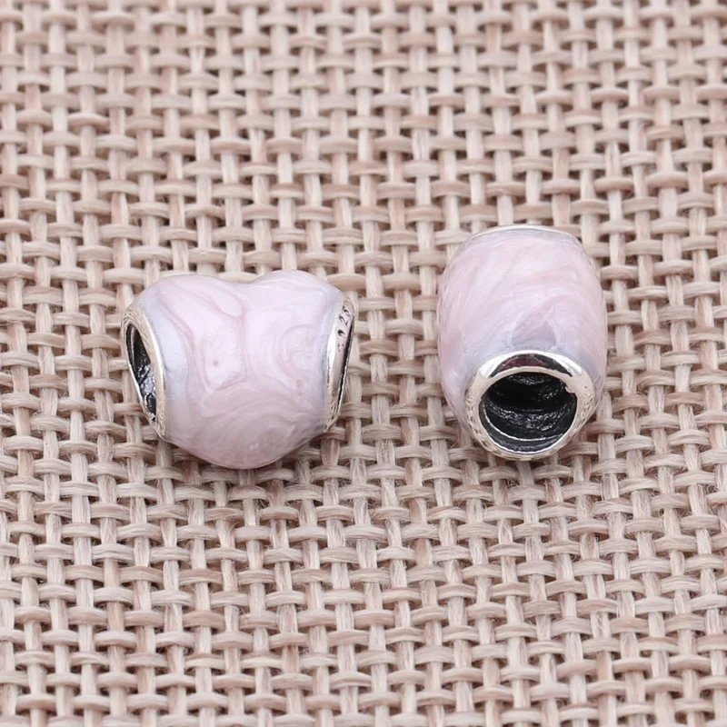 (image for) PANDORA Glittering Heart Charm - 791886EN113 - View 3