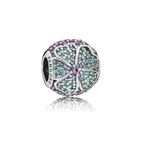 PANDORA Glorious Bloom Charm, Multi-Colored CZ - 797067NRPMX