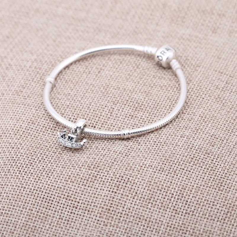 (image for) PANDORA Gondola, Clear Cz Pendant Charm - 791143CZ - View 2