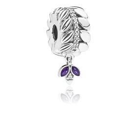 PANDORA Grains of Energy Clip, Clear CZ & Purple Enamel - 797591CZ PANDORA Grains of Energy Clip, Clear CZ & Purple Enamel - 797591CZ