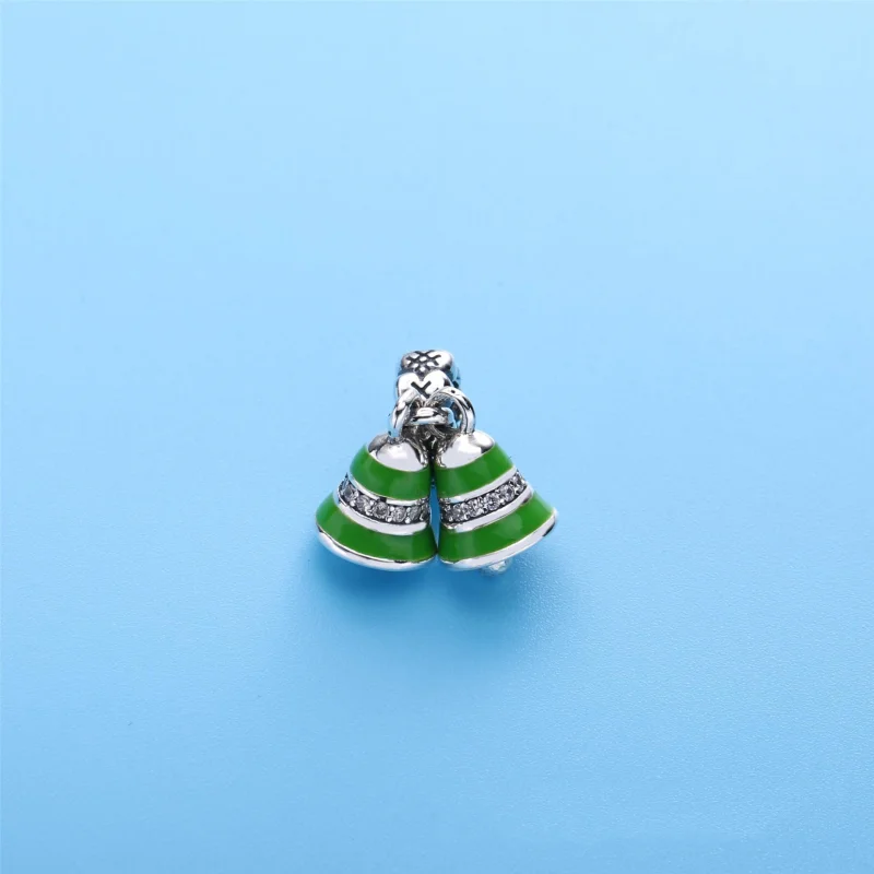 (image for) PANDORA Green Bells Pendant Charm - 791230A - View 2