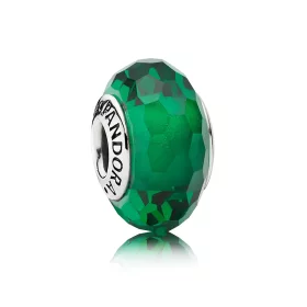 PANDORA Green Faceted Murano Bead - 791619