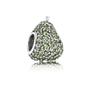 (image for) PANDORA Green Pavé Pear Charm - 791486NLG