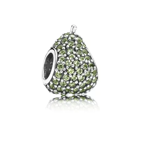 PANDORA Green Pavé Pear Charm - 791486NLG PANDORA Green Pavé Pear Charm - 791486NLG