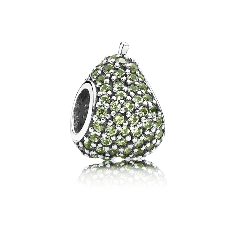 (image for) PANDORA Green Pavé Pear Charm - 791486NLG - Product Image