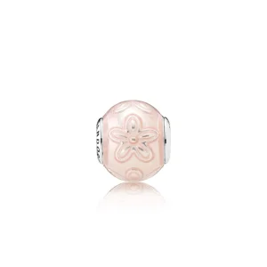 (image for) PANDORA HAPPINESS Charm, Transparent Cream Pink Enamel - 796087EN141