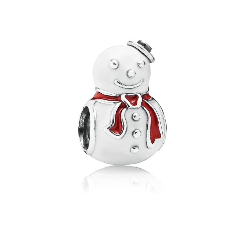 (image for) PANDORA Happy Snowman Charm - 791406ENMX - Product Image
