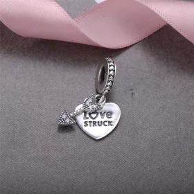 PANDORA Heart and arrow silver dangle with clear cubic zirconia - 792041CZ PANDORA Heart and arrow silver dangle with clear cubic zirconia - 792041CZ