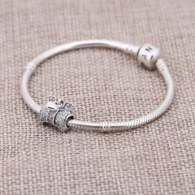 PANDORA Heart & Bow Charm - 791776CZ PANDORA Heart & Bow Charm - 791776CZ