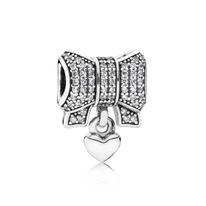 (image for) PANDORA Heart & Bow Charm - 791776CZ
