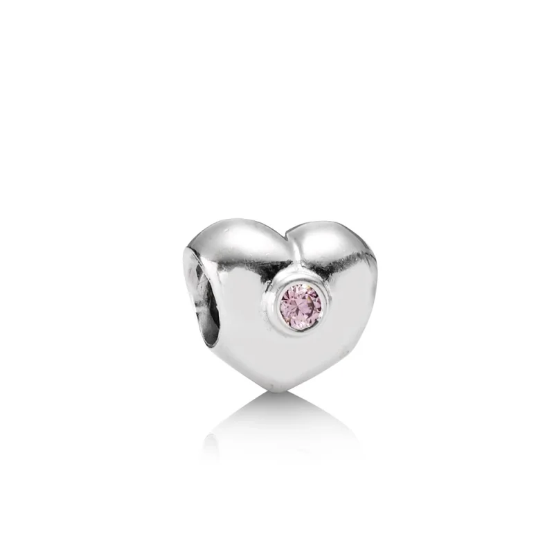 (image for) PANDORA Heart Charm, Pink CZ - 790134PCZ - Product Image
