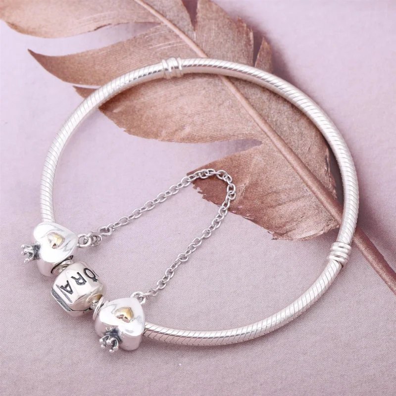 (image for) PANDORA Heart & Crown Safety Chain - 791878 - View 2